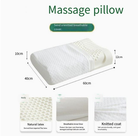 Pure Natural Latex Thailand Neck Sleep Pillow