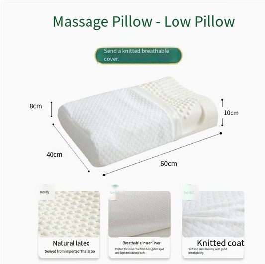 Pure Natural Latex Thailand Neck Sleep Pillow